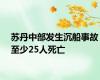 苏丹中部发生沉船事故至少25人死亡