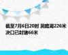 截至7月6日20时 洞庭湖226米决口已封堵66米