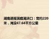 湖南通报洞庭湖决口：宽约220米，淹没47.64平方公里