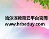 哈尔滨教育云平台官网 www.hrbeduy.com