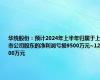 华统股份：预计2024年上半年归属于上市公司股东的净利润亏损9500万元~12000万元