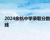 2024余杭中学录取分数线