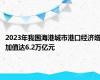 2023年我国海港城市港口经济增加值达6.2万亿元