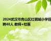 2024武汉市青山区红钢城小学招聘40人 教师+校医