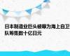 日本制造业巨头被曝为海上自卫队筹集数十亿日元