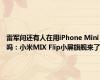 雷军问还有人在用iPhone Mini吗：小米MIX Flip小屏旗舰来了