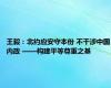 王毅：北约应安守本份 不干涉中国内政 ——构建平等尊重之基