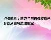 卢卡申科：乌克兰与白俄罗斯已分别从白乌边境撤军