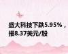 盛大科技下跌5.95%，报8.37美元/股