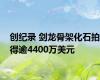 创纪录 剑龙骨架化石拍得逾4400万美元