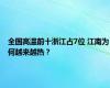 全国高温前十浙江占7位 江南为何越来越热？