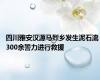 四川雅安汉源马烈乡发生泥石流 300余警力进行救援