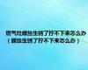 燃气灶螺丝生锈了拧不下来怎么办（螺丝生锈了拧不下来怎么办）