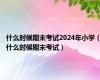 什么时候期末考试2024年小学（什么时候期末考试）