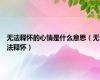 无法释怀的心情是什么意思（无法释怀）