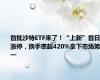 首批沙特ETF来了！“上新”首日涨停，换手率超420%拿下市场第一