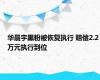 华晨宇黑粉被恢复执行 赔偿2.2万元执行到位