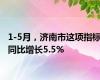 1-5月，济南市这项指标同比增长5.5%