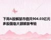 下周A股解禁市值共904.03亿元 多股面临大额解禁考验