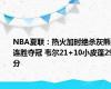 NBA夏联：热火加时绝杀灰熊8连胜夺冠 韦尔21+10小皮蓬29分