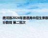 唐河县2024年普通高中招生录取分数线 第二批次