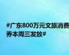 #广东800万元文旅消费券本周三发放#