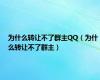 为什么转让不了群主QQ（为什么转让不了群主）