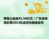 筹集公益金91.56亿元！广东省体育彩票2023社会责任报告发布