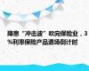 降息“冲击波”吹向保险业，3%利率保险产品退场倒计时