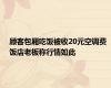 顾客包厢吃饭被收20元空调费 饭店老板称行情如此