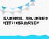 活人解剖实验、用幼儿制作标本 #日军731部队有多残忍#