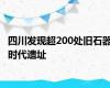 四川发现超200处旧石器时代遗址