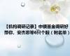 【机构调研记录】中银基金调研好想你、安杰思等6只个股（附名单）