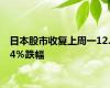 日本股市收复上周一12.4％跌幅