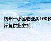 杭州一小区物业买100多斤鱼供业主抓