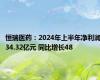 恒瑞医药：2024年上半年净利润34.32亿元 同比增长48