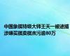 中国象棋特级大师王天一被逮捕 涉嫌买棋卖棋贪污逾80万