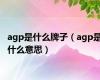 agp是什么牌子（agp是什么意思）