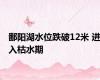 鄱阳湖水位跌破12米 进入枯水期