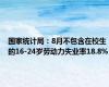 国家统计局：8月不包含在校生的16-24岁劳动力失业率18.8%