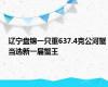 辽宁盘锦一只重637.4克公河蟹当选新一届蟹王