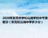 2020年东莞中学松山湖学校中考录取分（东莞松山湖中学多少分）