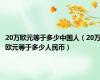 20万欧元等于多少中国人（20万欧元等于多少人民币）