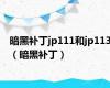 暗黑补丁jp111和jp113（暗黑补丁）