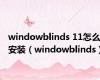 windowblinds 11怎么安装（windowblinds）