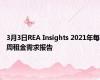 3月3日REA Insights 2021年每周租金需求报告