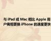 与 iPad 或 Mac 相比 Apple 用户竞相更换 iPhone 的速度更快